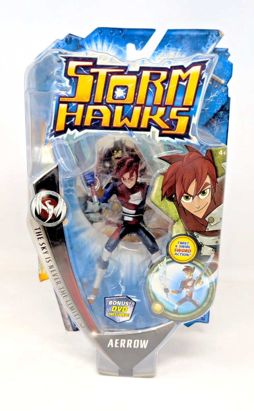 Spin Master Storm Hawks Action Figures Deluxe Aerrow Bonus DVD Light Up Sword